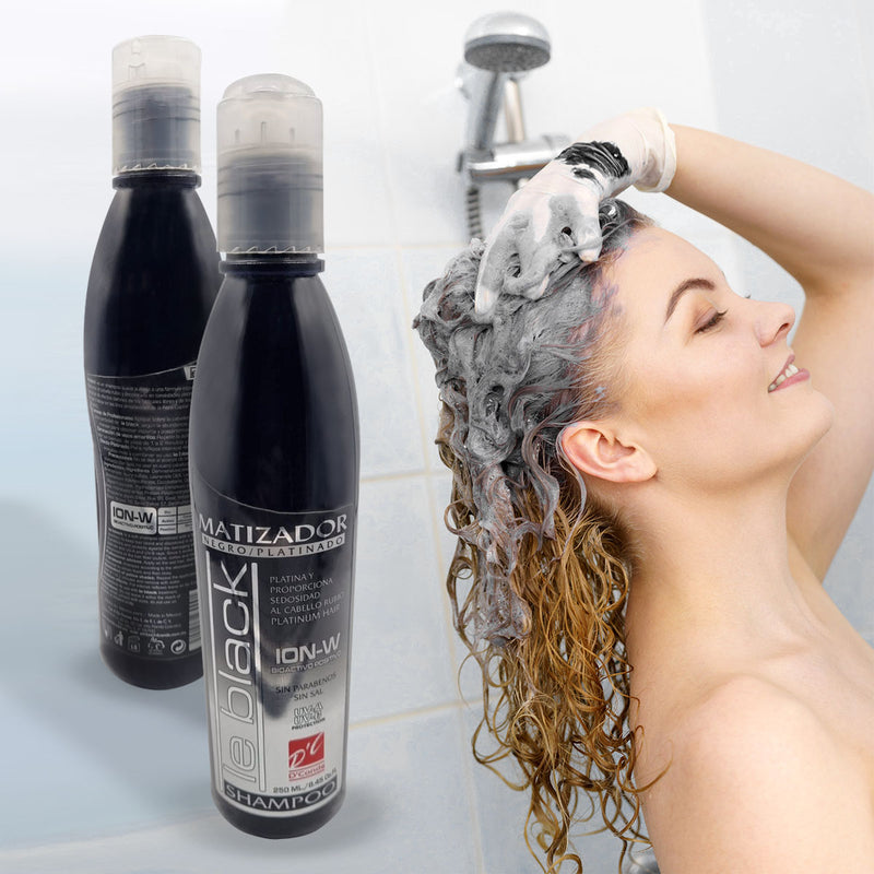 Shampoo Matizador Negro Le Black - Tono Frío y Sin Sal