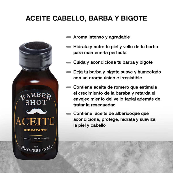 Aceite Para Barba Y Cabello Hidratación Con Bergamota 60 Ml