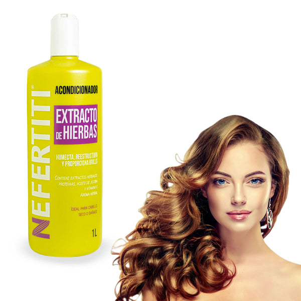 Acondicionador Reparador de Hierbas - Hidratación Intensa para Cabello Seco o Dañado