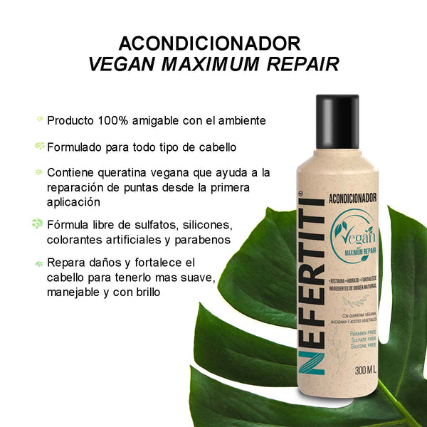 Acondicionador Vegan - Hidratación Natural y Suavidad para Todo Tipo de Cabello