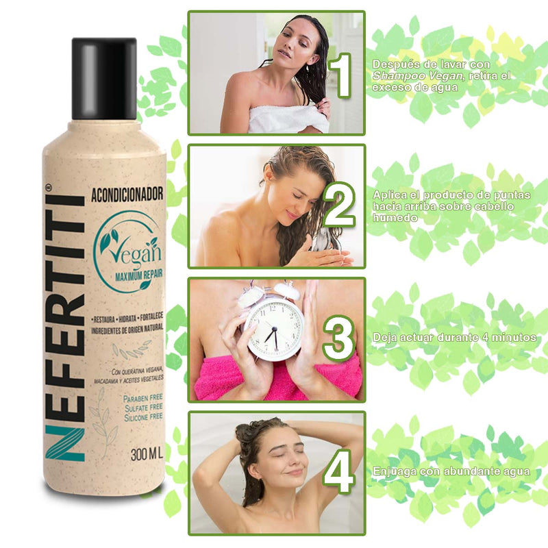 Acondicionador Vegan - Hidratación Natural y Suavidad para Todo Tipo de Cabello