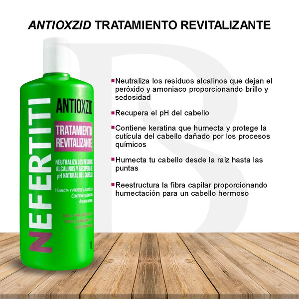 Tratamiento Antioxzid Nefertiti con Keratina 1lt