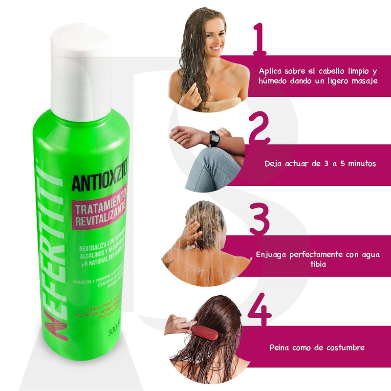 Tratamiento Antioxzid Con Keratina Post Tinte Restaura Y Humecta 300 ML