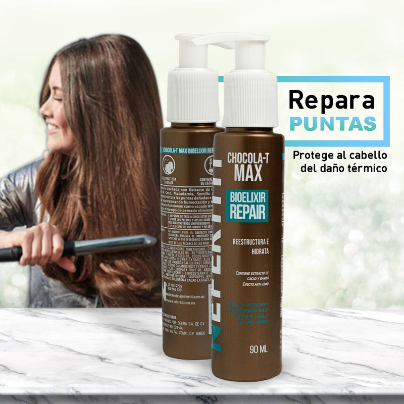 Tratamiento Para Cabello Maltratado Bioelixir de Chocola-T Nefertiti 90ml