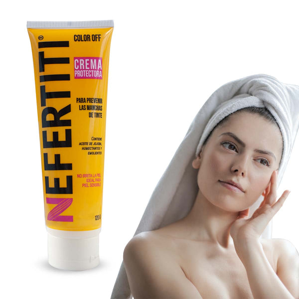 Removedor Desmanchador De Tinte En Crema Nefertiti 120 Gr