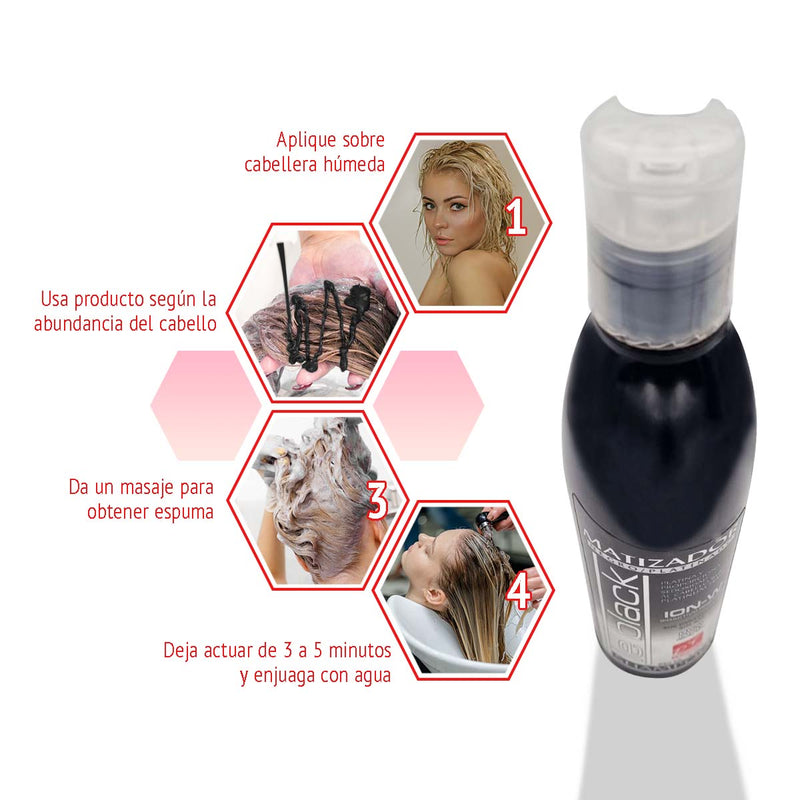 Shampoo Matizador Negro Le Black - Tono Frío y Sin Sal