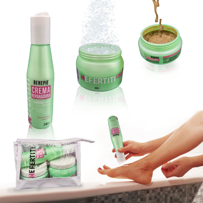 Kit De Pedicure Profesional + Cosmetiquera Benepie Nefertiti
