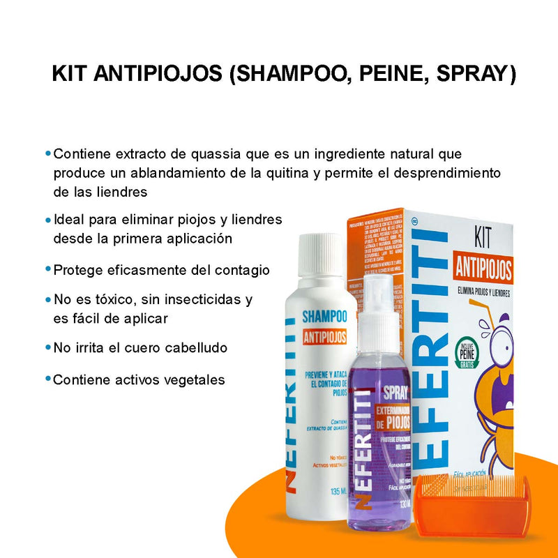 Kit para Piojos Sin Insecticidas - Elimina y Protege sin Irritación