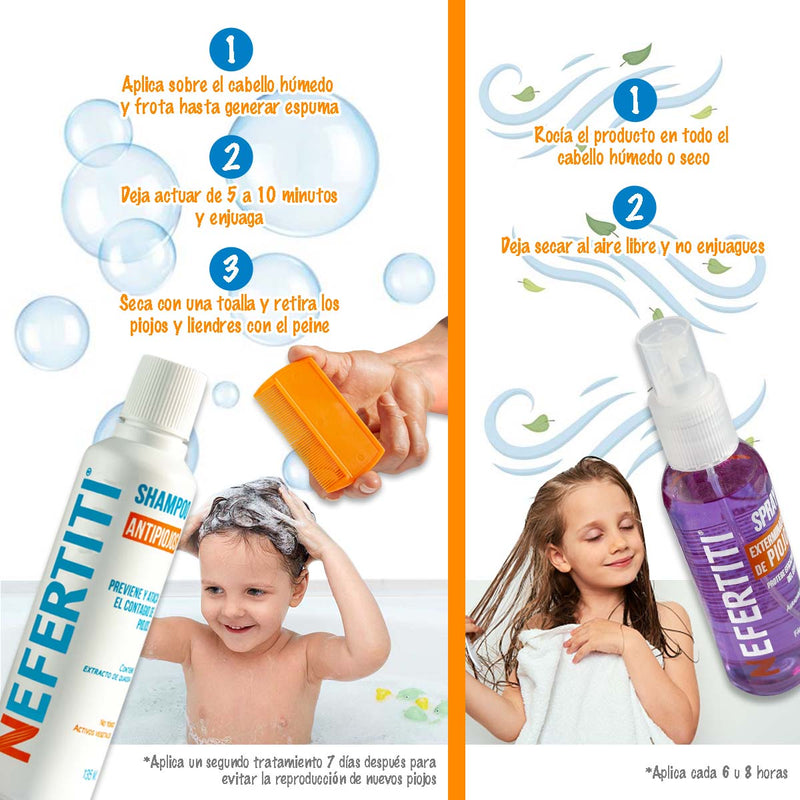 Kit para Piojos Sin Insecticidas - Elimina y Protege sin Irritación