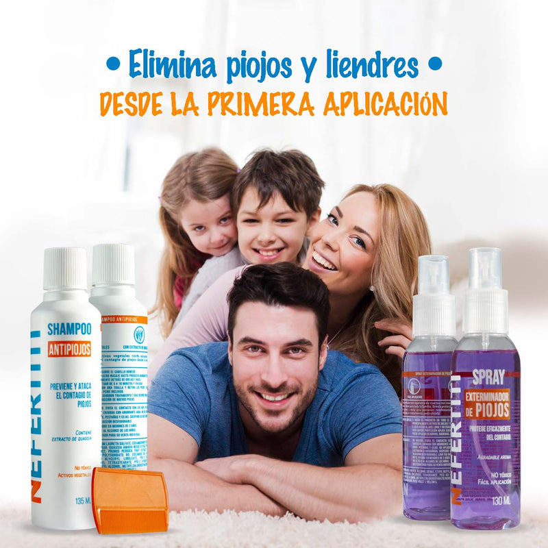 Kit para Piojos Sin Insecticidas - Elimina y Protege sin Irritación
