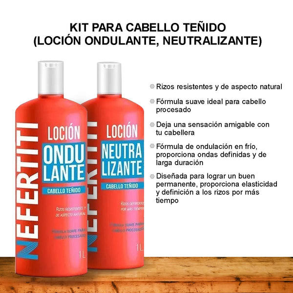 Kit Loción Ondulante + Neutralizante - Rizos en Cabello Teñido