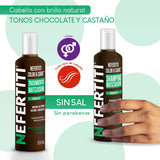 Kit Shampoo y Matizador Chocolate - Brillo, Nutrición y Tono Uniforme