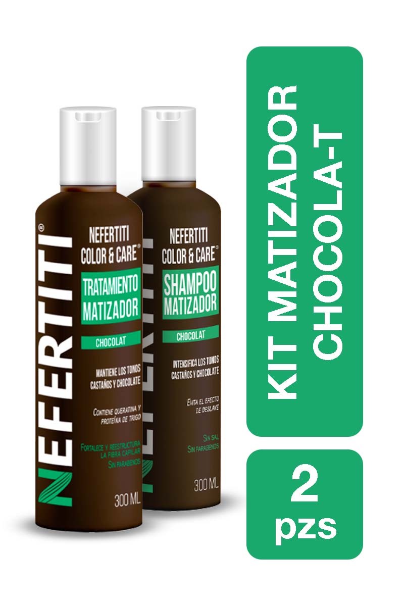 Kit Shampoo y Matizador Chocolate - Brillo, Nutrición y Tono Uniforme