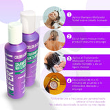 Matizador Violeta + Tratamiento Keratina Nefertiti 2p 300ml c/u
