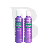 Matizador Violeta + Tratamiento Keratina Nefertiti 2p 300ml c/u