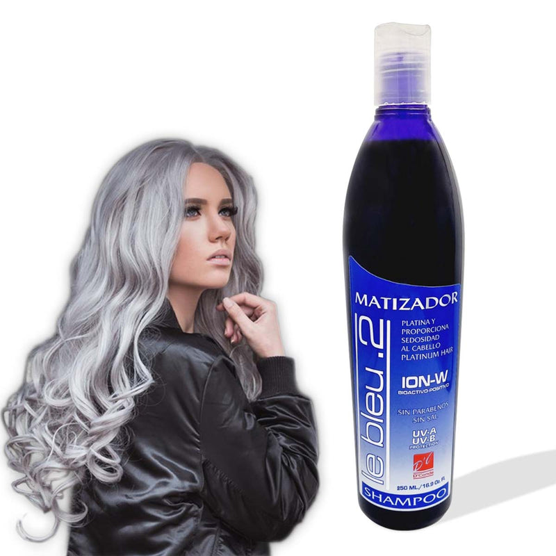 Shampoo Matizador Morado Le Bleu - Tono Frío y Sin Parabenos