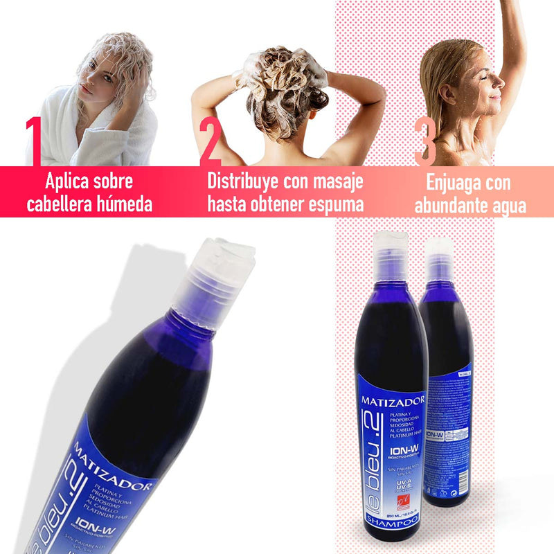 Shampoo Matizador Morado Le Bleu - Tono Frío y Sin Parabenos