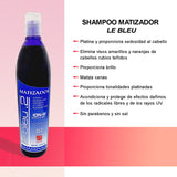 Shampoo Matizador Morado Le Bleu - Tono Frío y Sin Parabenos