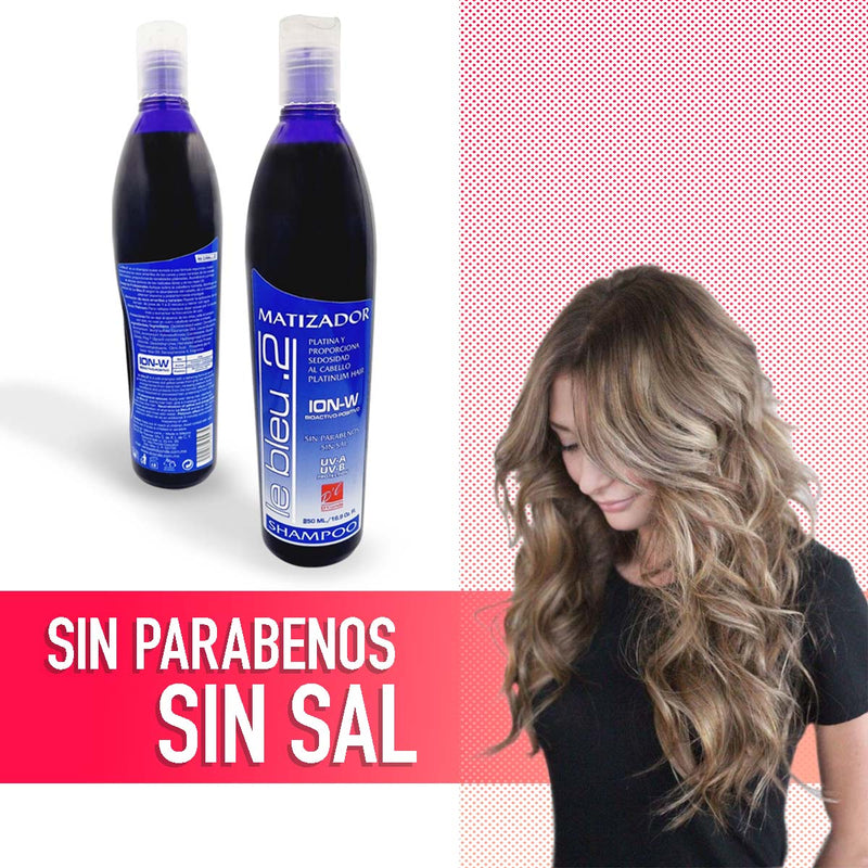 Shampoo Matizador Morado Le Bleu - Tono Frío y Sin Parabenos