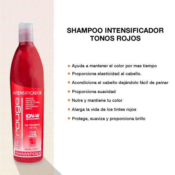 Shampoo Matizador Le Rouge - Intensifica y Prolonga el Rojo