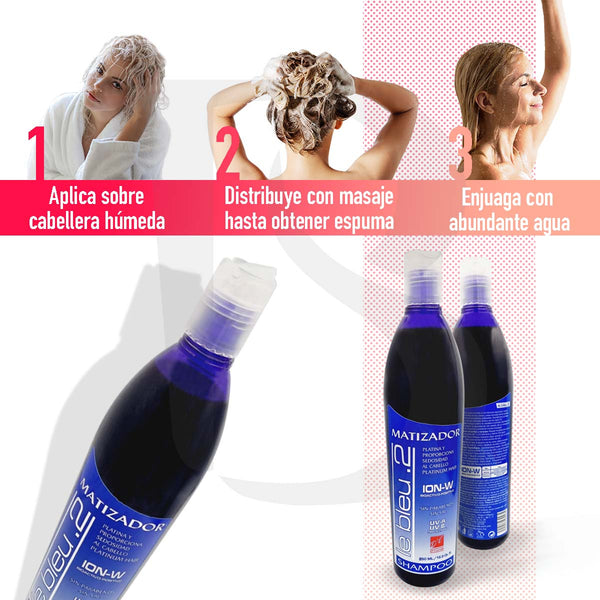 Shampoo Matizador Morado Le Bleu - Sin Sales y Sin Parabenos 250ml