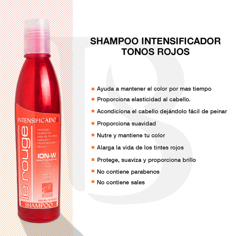 Shampoo Matizador Rojo Sin Parabenos Y Sin Sales 250ml