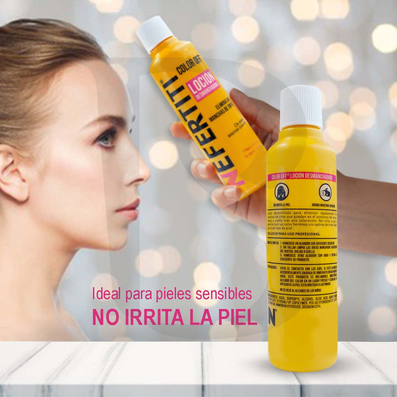 Removedor De Tinte Desmanchador Piel Loción 135 Ml Nefertiti