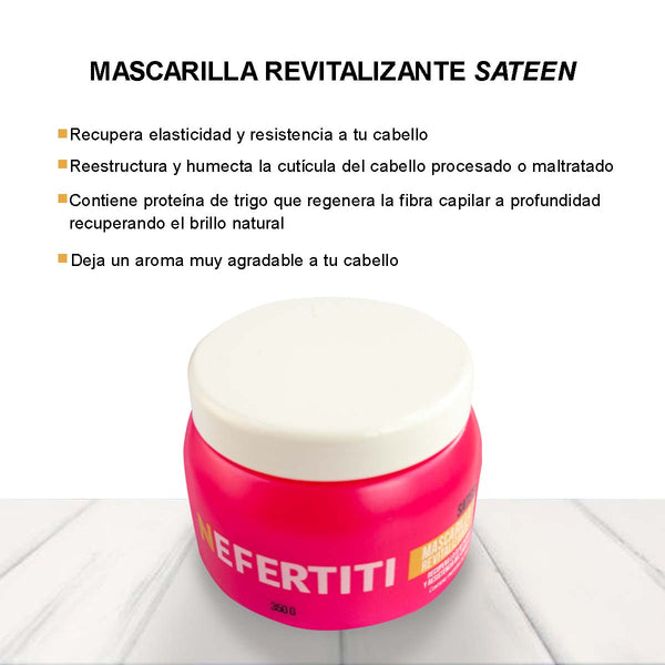 Mascarilla Sateen Revitalizante - Hidratación y Reparación