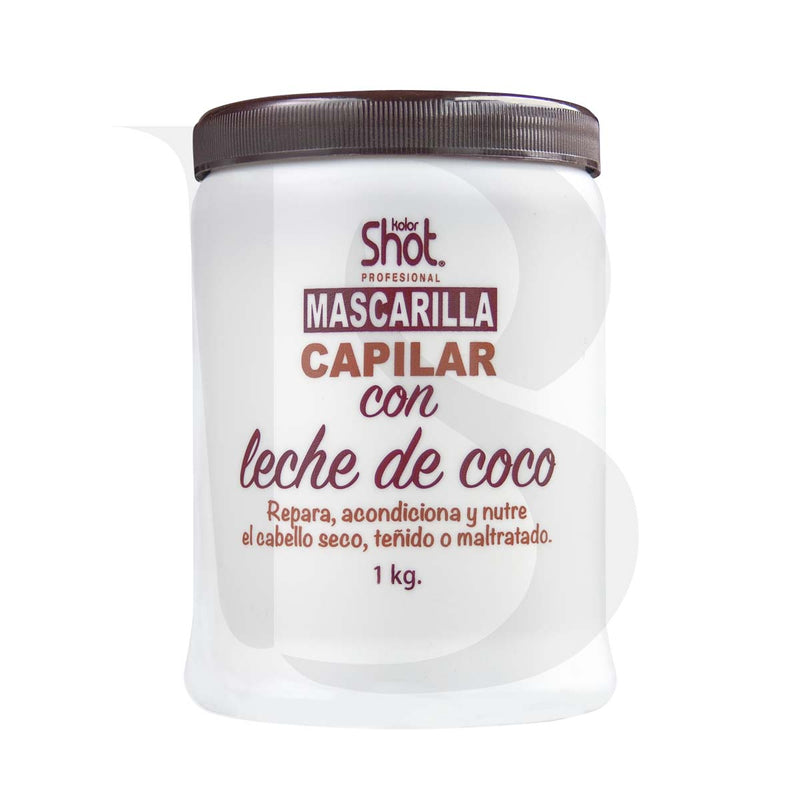 Mascarilla De Coco Kolor Shot Repara, Nutre Y Fortalece 1kg