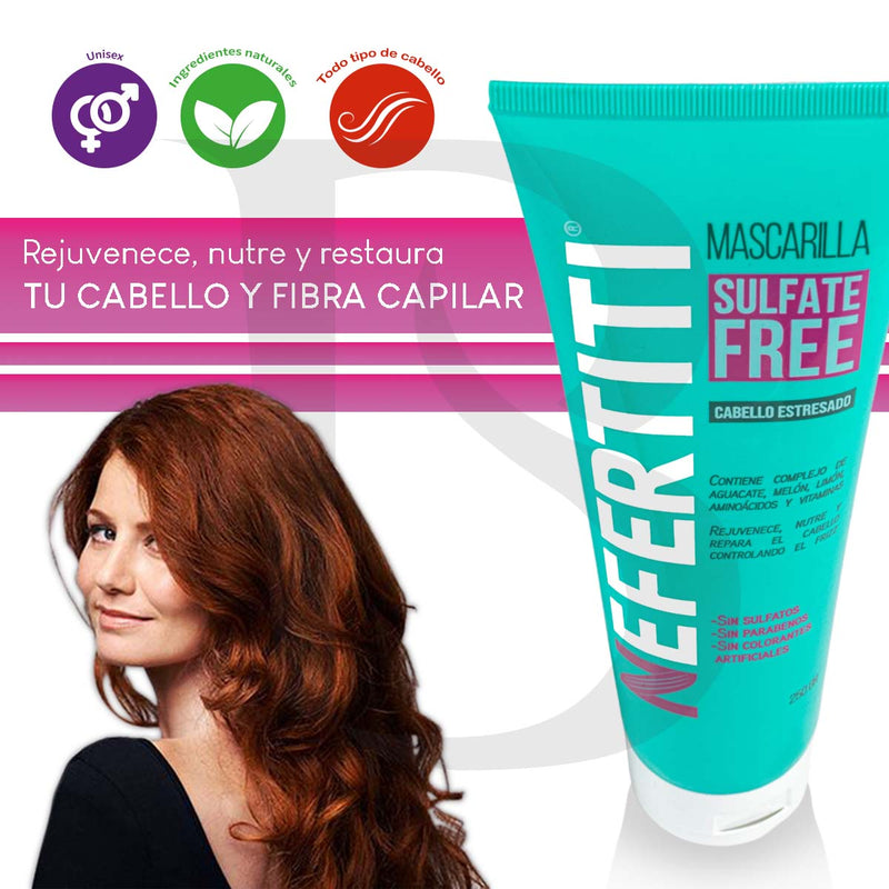 Mascarilla Sin Parabenos Para Cabello Teñido Nefertiti 250gr