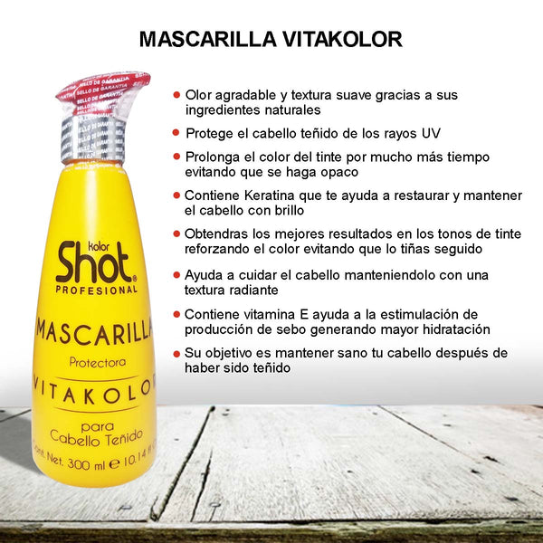 Mascarilla Capilar Vitakolor Para Cabello Teñido + Keratina 300ml