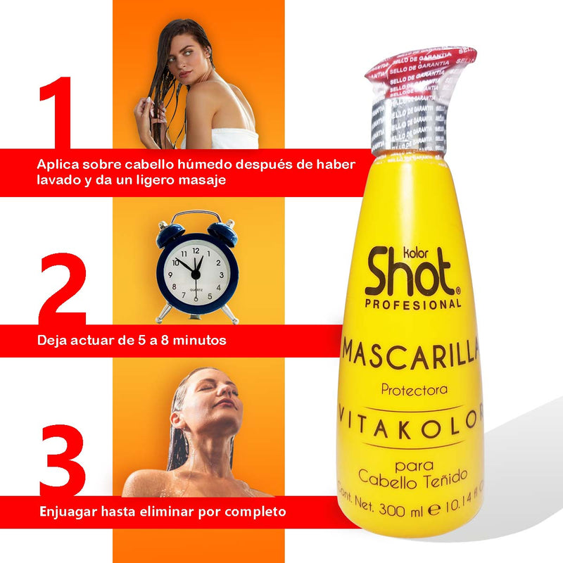 Mascarilla Capilar Vitakolor Para Cabello Teñido + Keratina 300ml