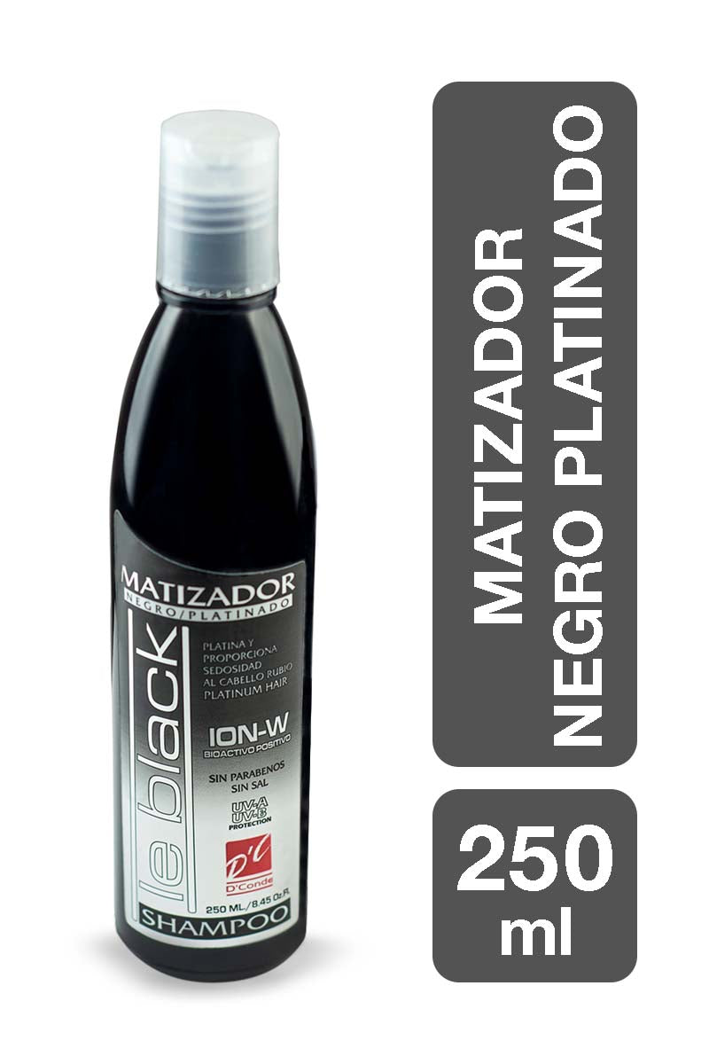 Shampoo Matizador Negro Le Black - Tono Frío y Sin Sal