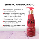 Shampoo Matizador Color Rojo Kolor Shot 300 ml
