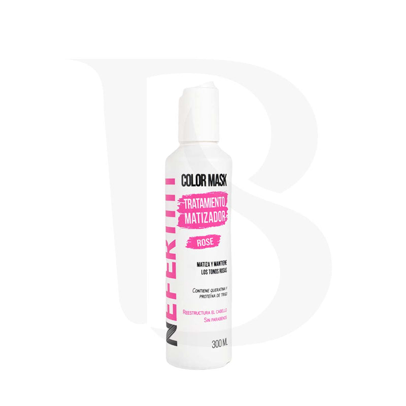 Matizador Rosa Para Cabello Sin Parabenos Con Keratina Nefertiti 300ml