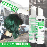 Matizador verde Para Cabello Sin Parabenos Con Keratina Nefertiti 300ml