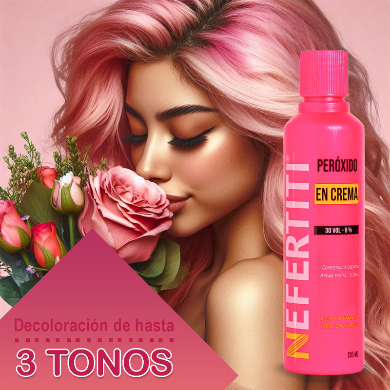 Peroxido En Crema 20/30/40 Volúmenes 135 Ml Nefertiti