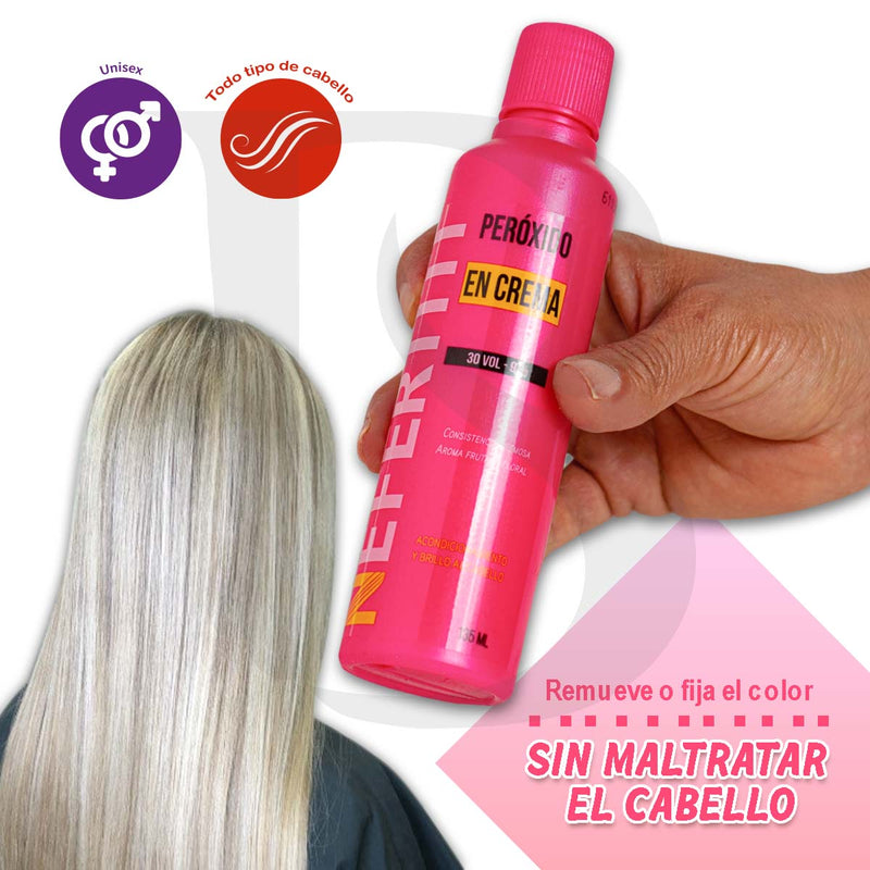 Peroxido En Crema 20/30/40 Volúmenes 135 Ml Nefertiti