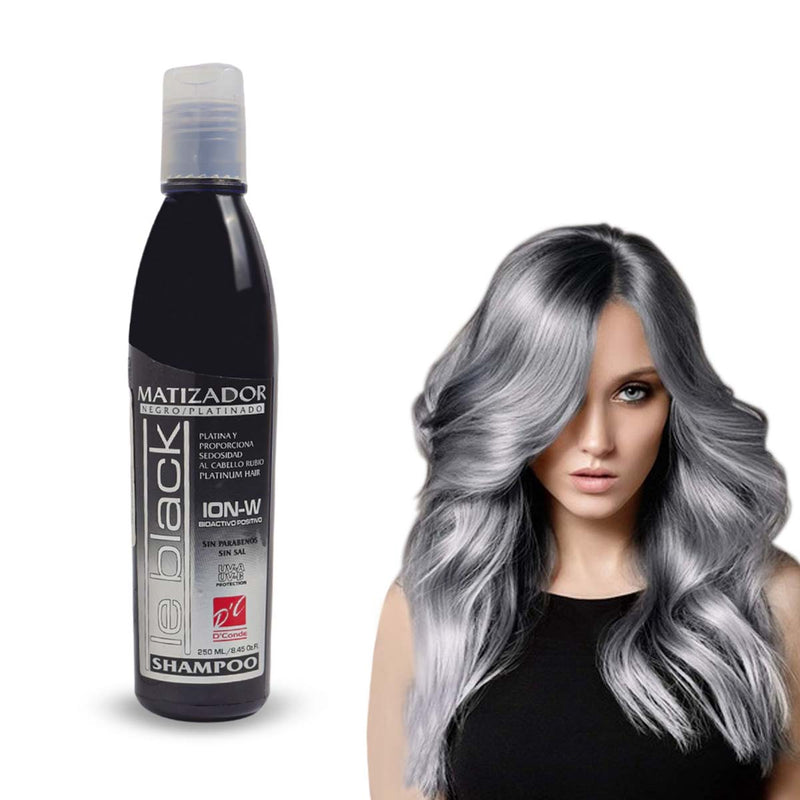 Shampoo Matizador Negro Le Black - Tono Frío y Sin Sal