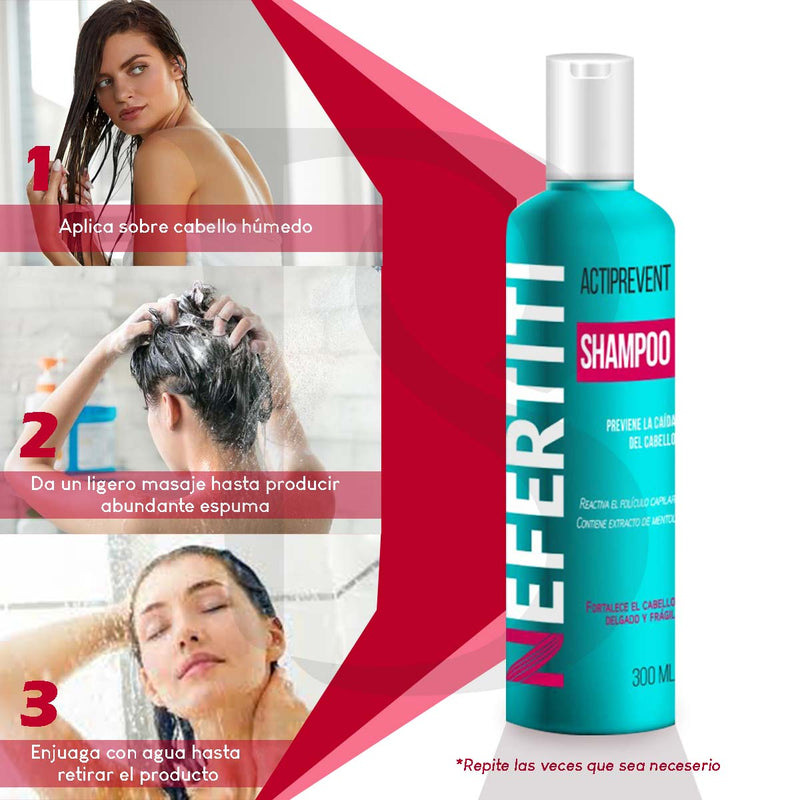 Shampoo Anticaída Actiprevent Refresca Y Fortalece El Pelo