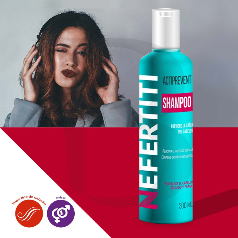 Shampoo Anticaída Actiprevent Refresca Y Fortalece El Pelo