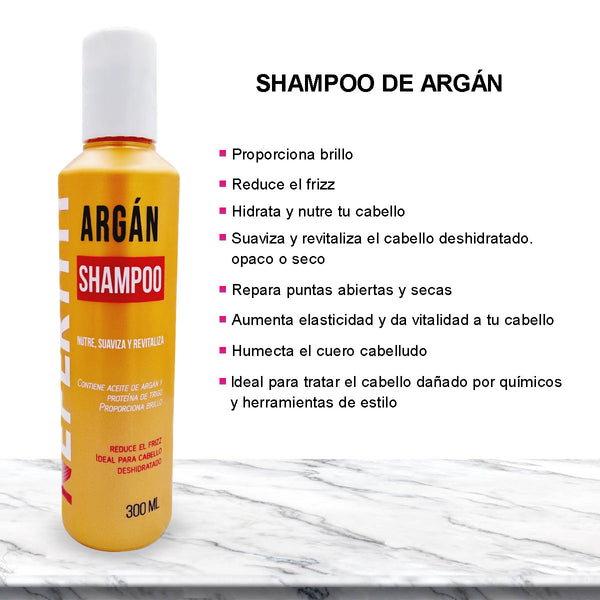 Shampoo Reparador Hidratante Con Aceite De Argan Nefertiti 300ml