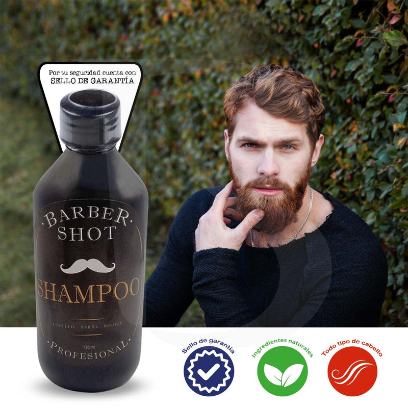 Shampoo De Bergamota + Cola De Caballo Barber Shot 120ml