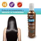 Shampoo Chocola-T Max con Keratina, Cacao y Bambú 300ml