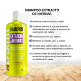 Shampoo Hierbas Nefertiti 1L Cabello Seco y Dañado