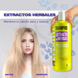 Shampoo Hierbas Nefertiti 1L Cabello Seco y Dañado