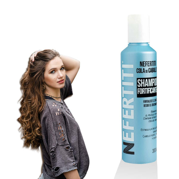 Shampoo Cola De Caballo Crecimiento Y Fortalecimiento Capilar Nefertiti 300ml