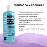 Shampoo Cola De Caballo Fortificante Para Crecimiento de cabello Nefertiti 1 Litro