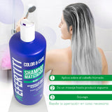 Shampoo Matizador Plata Bleu Nefertiti Sin Sal Ni Parabenos 1Lt