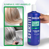 Shampoo Matizador Plata Bleu Nefertiti Sin Sal Ni Parabenos 1Lt